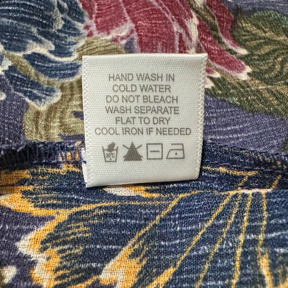 EMELIA Floral Wrap Blouse Top Size Large - Picture 10 of 10